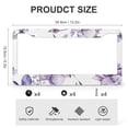 thumbnail image 3 of License Plate Frames Spring Blue Purple Flowers Dragonfly Licenses Plates Frames Front Licenses Plate Covers Car Tag Frame 2 PCS Spring Dragonfly Purple Flower Quality Aluminum License Plate Frame, 3 of 6