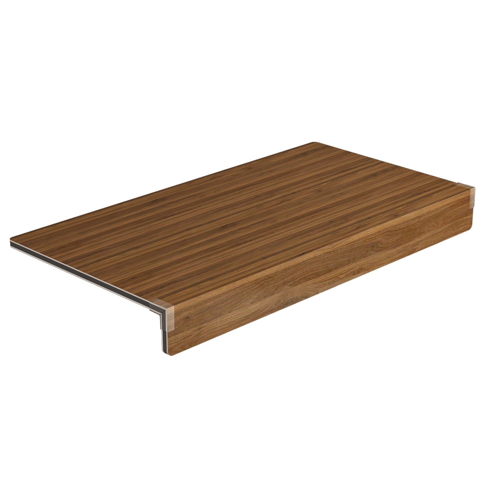 Display Shelves ( WALNUT Color ) 5 Pcs Wire Shelf Covers, Foamed PVC Wire Rack Covers for Removable Closet (Not Wood), Pantry Shelves for Cabinet Bathroom Kitchen Shelving Decoration,Wooden Display