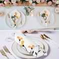 thumbnail image 2 of Cloth Napkins Set of 4 - 20x20 Inches, Spring Flowers Washable Reusable Table Napkins, Modern Simple Floral Plants Lines Art Soft & Absortbent Dining Napkin for Party Wedding Hotel Restaurant, 2 of 8