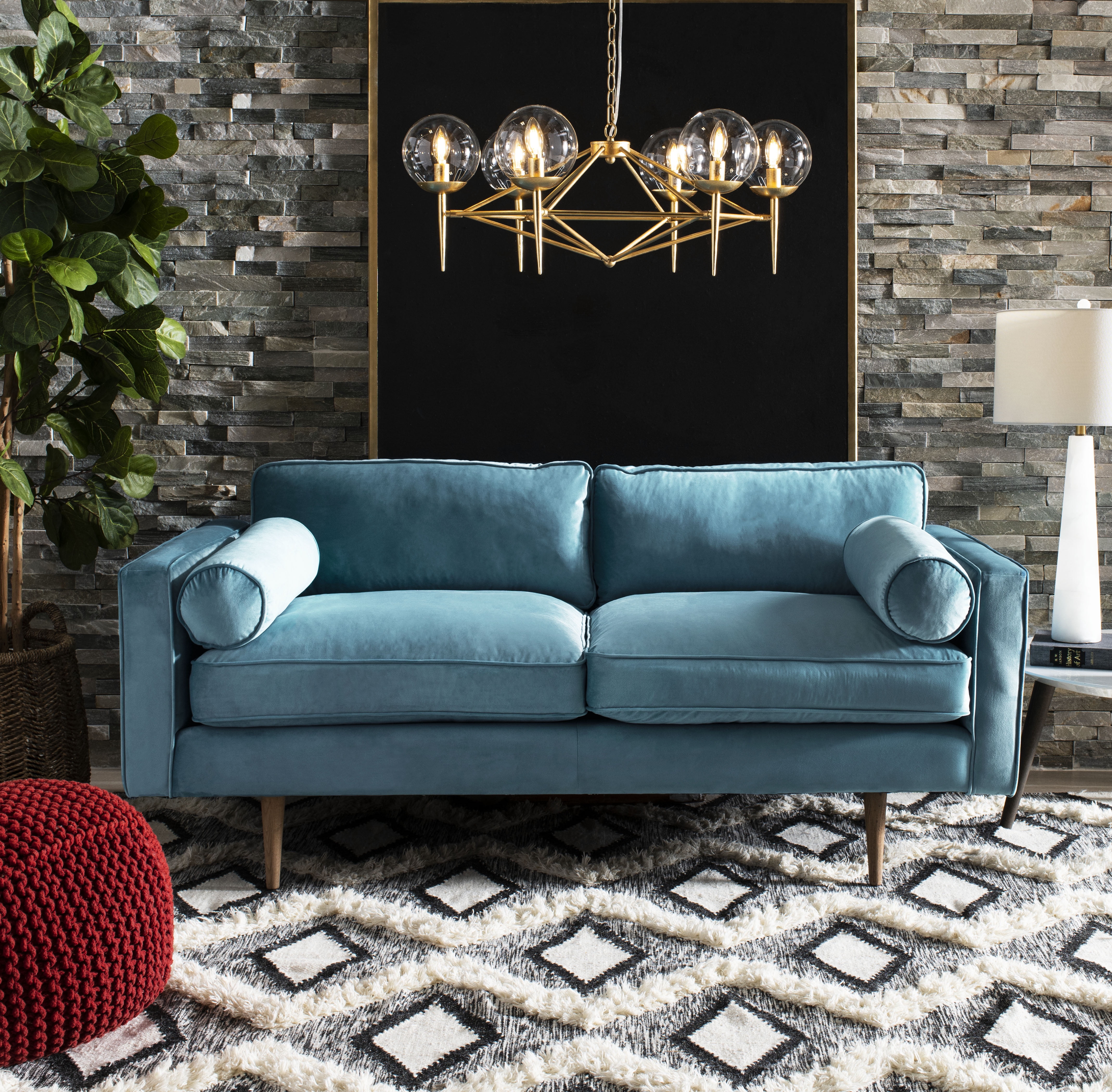 Safavieh Greyor 34 in. Dia. Modern Glam Chandelier, Gold