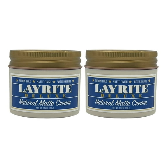 Layrite Natural Matte Cream 4.25 Oz (Pack of 2)