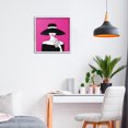 thumbnail image 3 of Stupell Industries Contemporary Black Hat Glamourous Woman White Framed Giclee Art, 12 x 12, by Martina Pavlova, 3 of 8