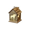 thumbnail image 2 of Agiferg Christmas Luminous Cabin Window Display Christmas Tree Door Wooden Decoration, 2 of 2