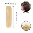 thumbnail image 3 of WEIWEIGG 30cm Fiber Hair Extensions, 2 Clip Volume Enhancer, Root Fluffiness Pad, Anti-Slip Clips, Easy to Wear for Fuller Hair, 3 of 4