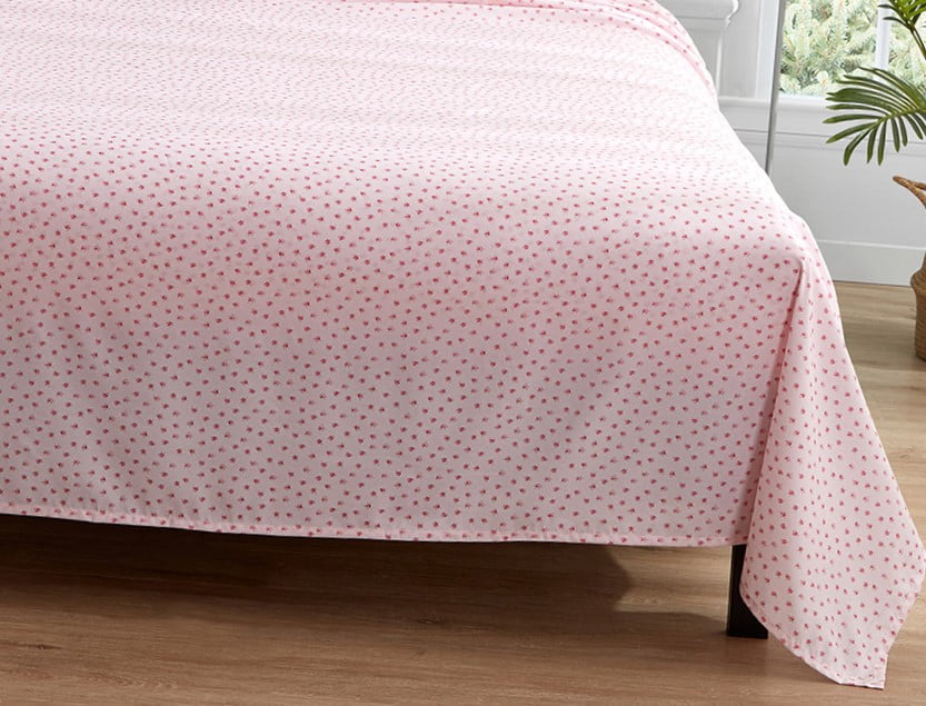 Simply Shabby Chic Mon Amie Floral 4-Piece Soft Washed Microfiber Bed Sheet Set, Queen