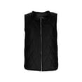 thumbnail image 6 of Yangnuo Womens Fashion Trendy Sleeveless Quilted Jackets Vest Jackets 2025 Fall Winter Women's Winter Solid Color Side Zipper Pocket Hooded Jacket Top, 6 of 6