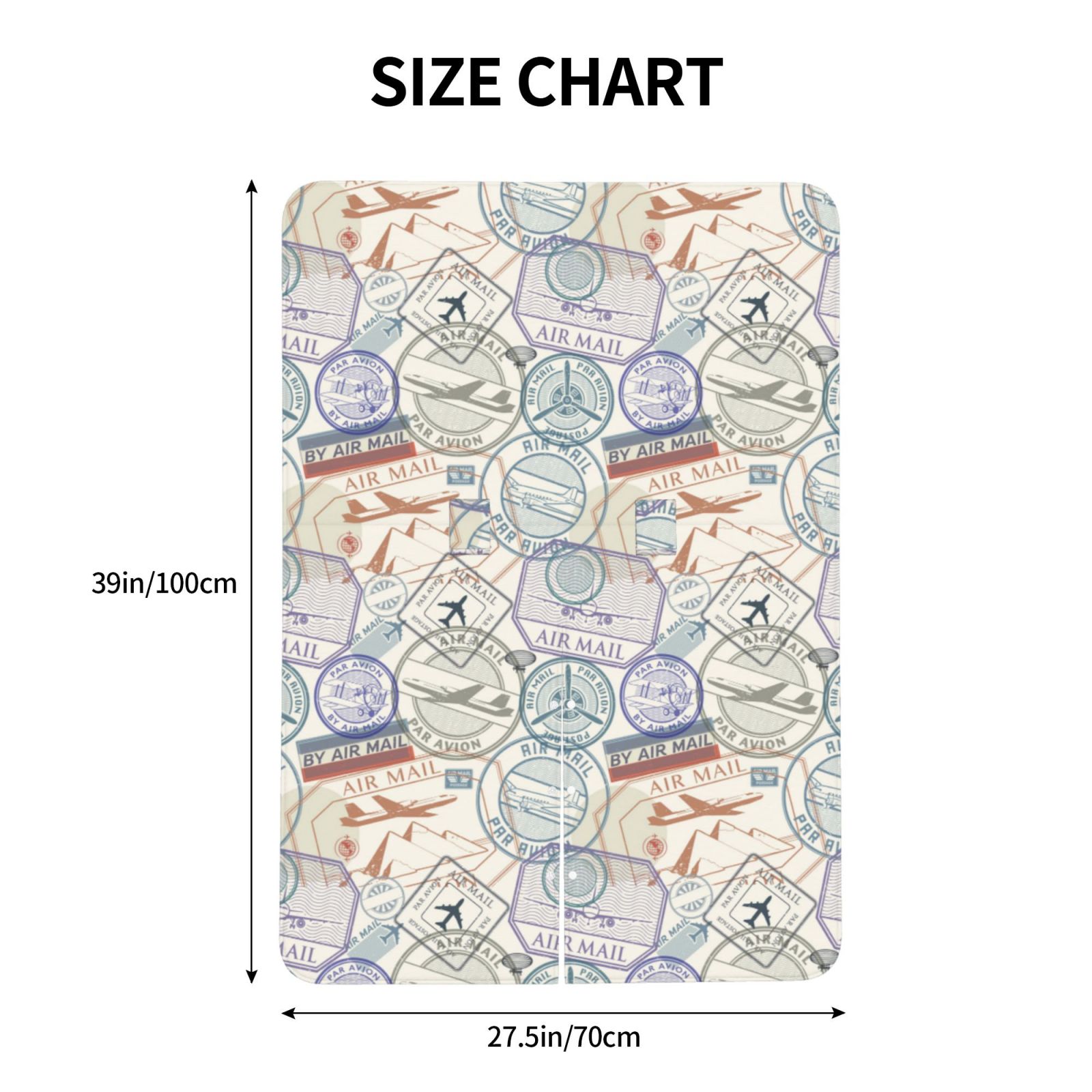 Car Seat Cover Baby - Postmark Pattern travel Breathable Infant Car Seat Cover for Baby Carseat, Lightweight Comfort Baby Essentials Must Haves Newborn Stuff for Girl Boy