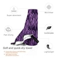 thumbnail image 3 of ZICANCN Microfiber Beach Towels, Stylish Purple Animal Stripes Quick Dry Bath Towels 27.5"x55" Inch Oversized for Adults Men Women, 3 of 9