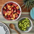 thumbnail image 4 of INFUSE 2 Piece Lebrillo Pattern Melamine Serving Bowls Set for Outdoor Parties Entertaining, Aqua, 4 of 4