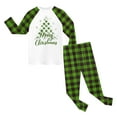 thumbnail image 7 of newwalpole Kids 2-Piece Outfit Sets Christmas Boys Girls Youth Christmas tree Winter 6 7 Long Sleeve Top & Pants Set Light Green for Size 2-3 Years, 7 of 7