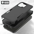thumbnail image 2 of for iPhone 16 Pro Case,Heavy Duty Drop Protection Edge Raised Rugged Shockproof/Drop Proof/Dust Proof Military Protective Tough Durable Cell Phone Cover for Men Women for iPhone 16 Pro,Black, 2 of 5