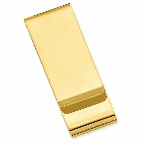 Gold-plated Stainless Steel Double Fold Money Clip