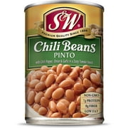 (12 Pack) S&W - Canned Chili Beans, 15.5 Ounce Can, New