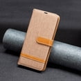 thumbnail image 5 of Feishell Case for iPhone 16 Plus Cloth Texture Premium PU Leather Simple Wallet Case [Credit Card Slots] [Kickstand] [Magnetic Closure] [Wrist Strap] Shockproof Flip Cover,Brown, 5 of 8