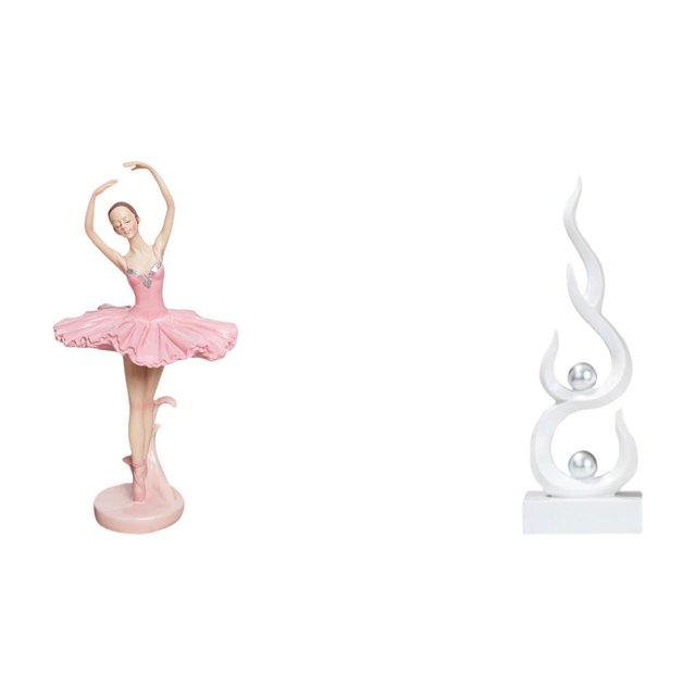 Figura de resina de bailarina con forma de llama, escultura, regalo novedoso, estatua abstracta moderna de chica de fuego, adorno de escritorio para o
