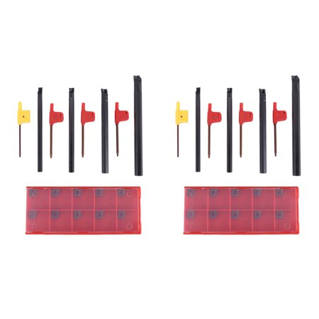 

8 7/8/10/12mm Sclcr Lathe Boring Bar Tool Holder+10Pcs Ccmt 0602 Inserts