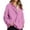 Pink_#11, variant on Cozy Womens Oversized Henley Snap Neck Sweatshirt Fleece Lined Long Sleeve Casual Tops for School and Weekend Outfits 2026 Light Brown M