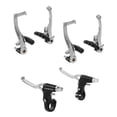 thumbnail image 1 of Juego de frenos V-Brake para bicicleta de aluminio plata con palancas de freno negras Gospel, 1 of 7
