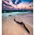 thumbnail image 3 of Ambesonne Seascape Duvet Cover Set, Driftwood on Beach, King, Sand Brown Apricot, 3 of 3