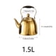 thumbnail image 2 of Tetera con infusor for estufa, tetera for hervir agua, café o leche, tetera de acero inoxidable 304, 2 of 6