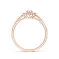 thumbnail image 2 of ANGARA Natural Diamond Curved Floral Ring in 14K Rose Gold for Women (Size-5x3mm | Color-I-J | Clarity-I1-I2) | April Birthstone, Birthday, Anniversary, Jewelry Gift for Women | Natural Diamond Ring, 2 of 10