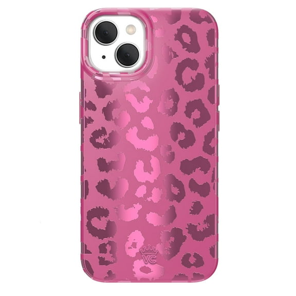 VELVET CAVIAR for iPhone 15 Case Compatible with MagSafe - Cute Protective Phone Cases for Women - Metallic Pink Ruby Leopard Cheetah Print