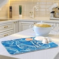 thumbnail image 6 of FREEAMG Dish Drying Mat Dolphins Microfiber Kitchen Dish Mat Super Absorbent Dish Drainer Mat Fast Drying Heat-resistant Drying Mat for Kitchen Counter, 18"x24", 6 of 7