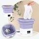 thumbnail image 1 of Fiudx Lavadora Portátil, Diseño Compacto y Plegable, Función de Deshidratación, Ligera y Compacta, Ideal para Viajes, Dormitorios, Apartamentos y Ropa de Bebé. Capacidad de 9 L, Verde, Morado y Azul,, 1 of 6