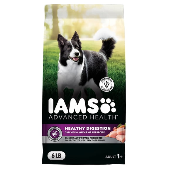IAMS ADVANCED HEALTH Adult Healthy Digestion Dry Dog Food with Real Chicken, 36 lb. Bag