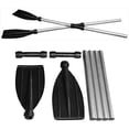 thumbnail image 4 of Aluminum Alloy Kayak Paddles, Detachable Lightweight Ribbed Blades for River Pool Water Float Sports (2pcs), 4 of 7