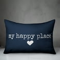 thumbnail image 2 of Creative Products My Happy Place Navy 14x20 Indoor / Outdoor Pillow, 2 of 2