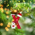 thumbnail image 5 of Personalized Christmas Ornaments Personalized 26 Letter Ornaments for Christmas Tree ，2025 Custom Christmas Ornament Christmas Decoration, Gift for Kids(X), 5 of 6