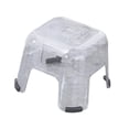 thumbnail image 3 of Step Stool Shoe Changing Stool Shower Bench Stool Small Foot Stool for Apartment Clear, 3 of 9