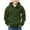 Blackish Green, variant on Mercatoo Boys Fleece Hoodies Half Zip up Cargo Jackets Pullover Hooded Sweatshirts Plain Thick Warm Cotton Outwear with Pockets