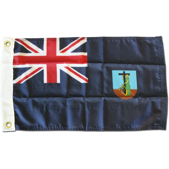 Montserrat - 12"X18" Nylon Flag