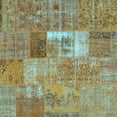 thumbnail image 1 of Ahgly Company Indoor Square Patchwork Light Blue Transitional Area Rugs, 4' Square, 1 of 4