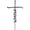 Black, variant on Forever Cross - Metal Wall Art