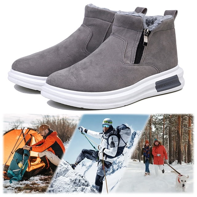 Zapatos térmicos de invierno para hombre Cgtredaw botas de nieve con Cómodas Al Aire libre