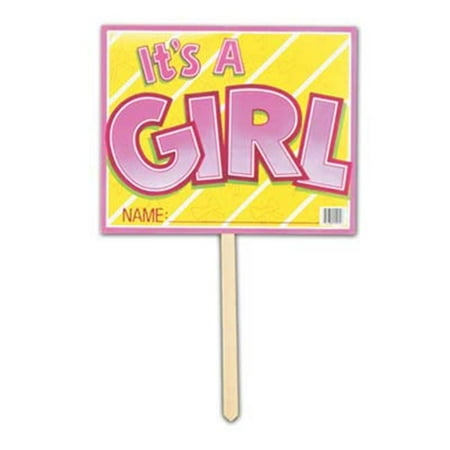 It's A Girl Yard Sign (Pack of 6)