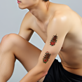 thumbnail image 2 of 9 Sheets Temporary Tattoos Waterproof Lasting Body Stickers Castle Building Adult Men Women Tattoo Stickers Arm Forearm Chest Shoulder, 2 of 5