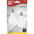 thumbnail image 2 of Satco 60W Incandescent Candelabra Flame Fan Bulb - Dimmable - 120 Pack (2 Bulbs Each), 2 of 3
