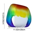 thumbnail image 4 of KOYPTL Car Pillow Covers with Colorful Wig Design Full Elasticity Seat Protector and Decorative Cover Auto Gift Accessory for Travel Vehicle Decorations, 4 of 5