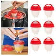 thumbnail image 4 of Cooker Hard Boiled Without The Silicone Boiled Steamer Non Stick Silicone Boiler Poarcher Cups Maker White, 4 of 7