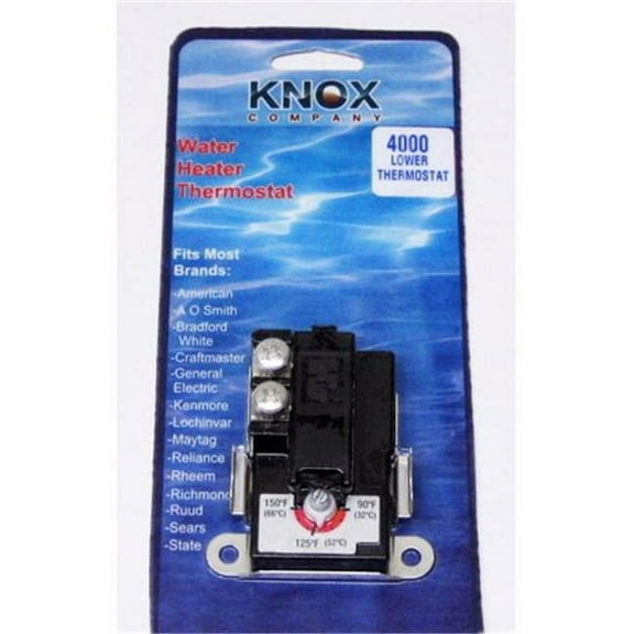 Knox T-4000PB Water Heater Thermostat Lower Water Heater