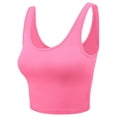 thumbnail image 4 of Women's Sleeveless Racerback Crop Tank Top Camisole Backless Scoop Neck Shirts 2024, 4 of 5