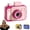 Pink, variant on Camera Double Prank Water Gun, Two-Way Reverse & Forward Splash Shoots Backwards Squirt Gun For Adults Fun Prank Games Office Party Battle Interactive Trick Toy