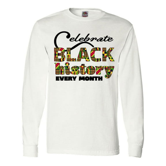 Inktastic Celebrate Black History Every Month Long Sleeve T-Shirt