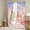 Pink,Purple, variant on Rose Castle 30%-50% Blackout Curtains Dreamy Princess Theme Curtains,Pink Castle Decor Curtains & Drapes,Rainbow Glitter Floral (38Wx45L) 2 Panels Window Curtains Teens Bedroom