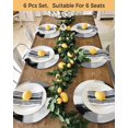 thumbnail image 4 of 15 Inch Round Placemats Set of 4, Black Grey Non Slip Heat Insulation PP Table Mats, Abstract Geometric Color Block Oil Painting Washable Place Mats for Kitchen Dining Party Table Decor, 4 of 7