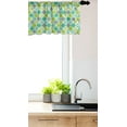 thumbnail image 3 of Ambesonne Teal Window Valance, Traditional Moroccan Cultural Pattern Trellis Quatrefoil Motif in Vibrant Colors Retro, Curtain Valance for Kitchen Bedroom Decor with Rod Pocket, 54" X 18", Multicolor, 3 of 3